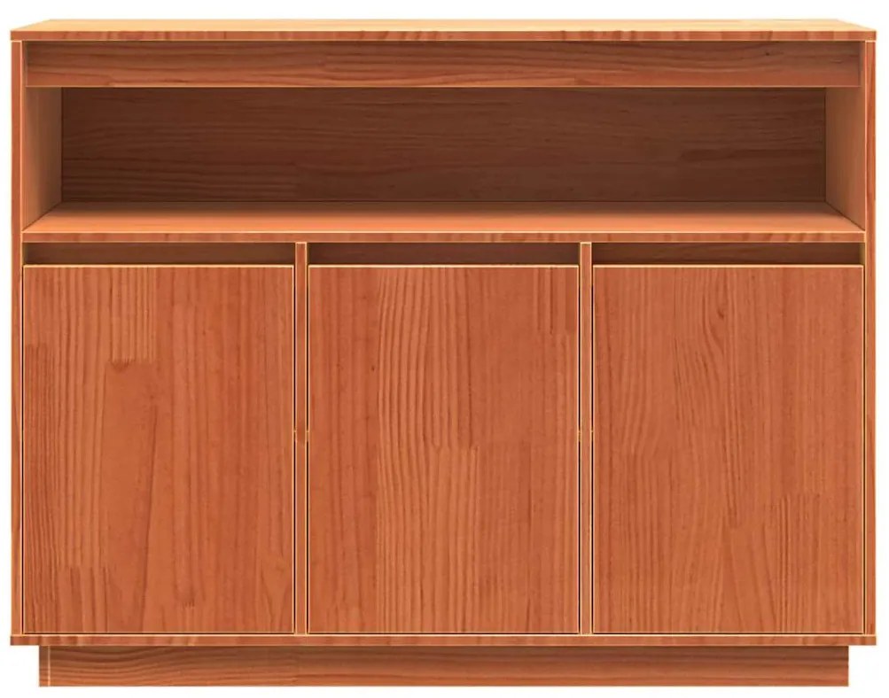 vidaXL Πλαϊνό γραφείο Κερωτό καφέ 104,5 x 34 x 80 εκ