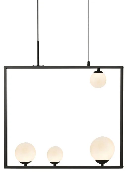 Φωτιστικό Οροφής Πολύφωτο Aca Quadro OD91644PB Black