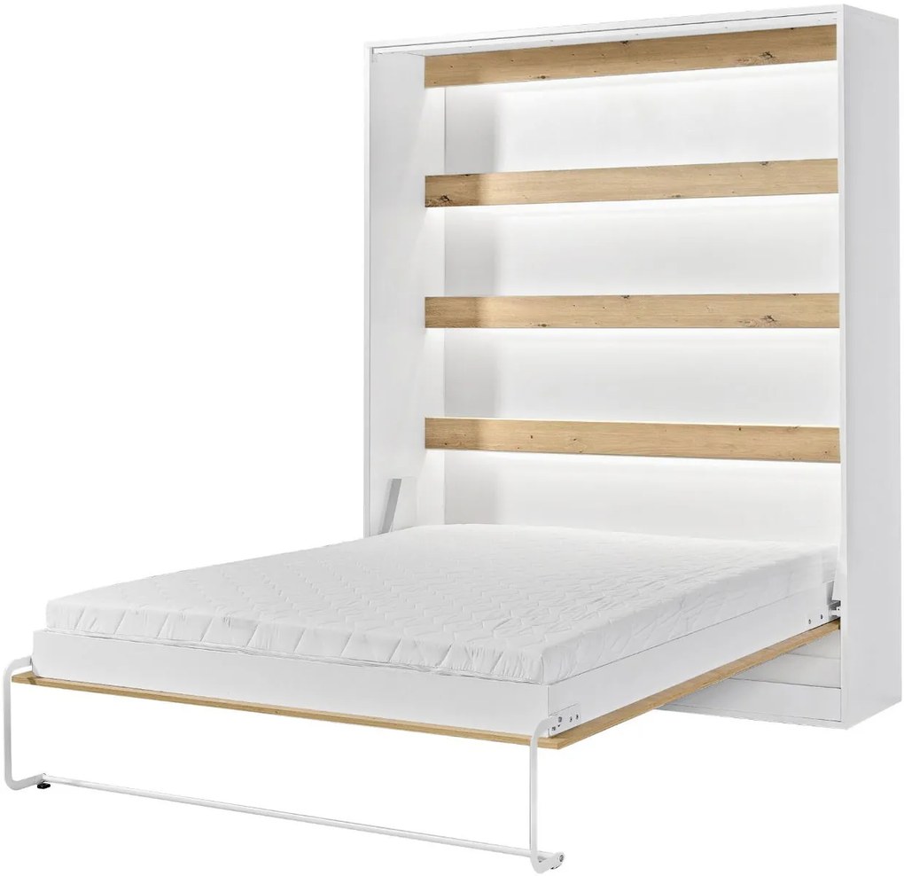 Κρεβάτι τοίχου Aether II-Fusiko-Mavro-140 x 200