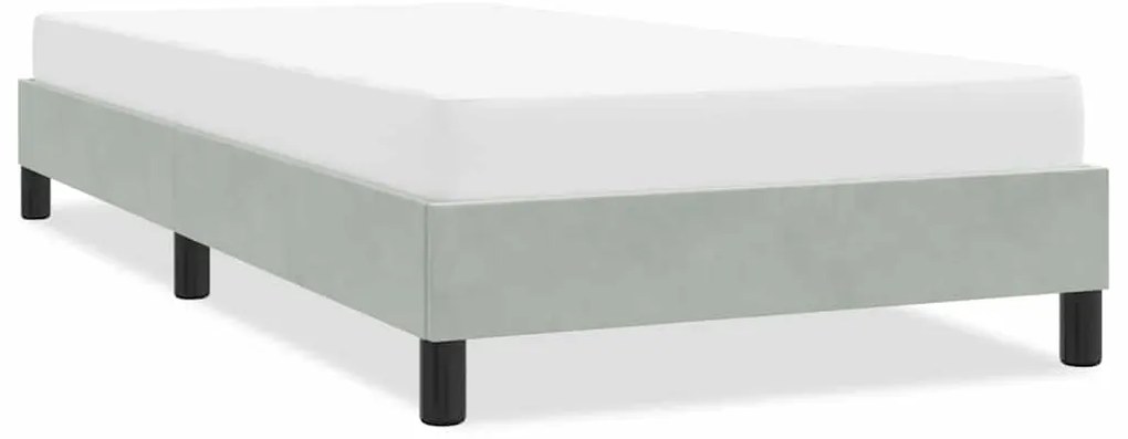 vidaXL Σκελετός Κρεβατιού Χωρίς Στρώμα Αν. Γκρι 100x210 εκ. Βελούδινο
