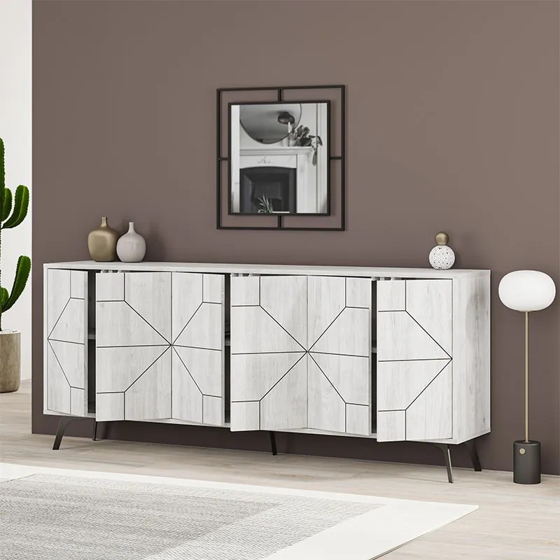 ΜΠΟΥΦΕΣ DUNE MEGAPAP ΧΡΩΜΑ ΛΕΥΚΟ ΑΝΤΙΚΕ 184X35X77,4ΕΚ.