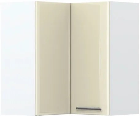 Ντουλάπι κρεμαστό γωνιακό Modena V7-UG-2K-Λευκό - Μπεζ