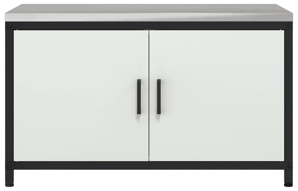 vidaXL Ντουλάπα Αποθήκευσης Κουζίνας Λευκό 60 x 50 x 92 εκ. Ατσάλι