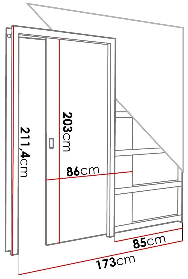 Συρόμενες πόρτες Dover 183, 61 kg, Άσπρο, Πλαστικοποιημένη μοριοσανίδα, Αλουμίνιο, Ατσάλι | Epipla1.gr