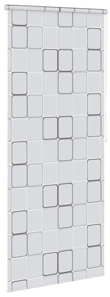 vidaXL Κουρτίνα Μπάνιου Ρολό Τετράγωνο Σχέδιο 80 x 240 εκ.