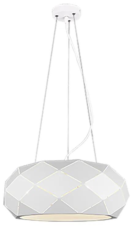 Zandor Μοντέρνο Κρεμαστό Φωτιστικό Τρίφωτο με Ντουί E27 σε Λευκό Χρώμα Trio Lighting 303500331