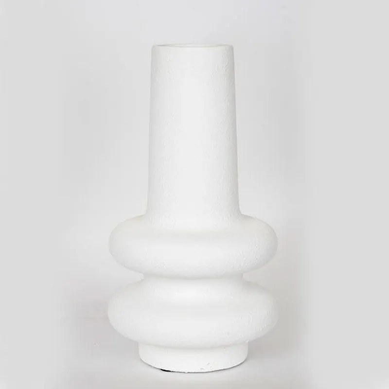 Βάζο Κεραμικό 752-20272 21.5x21.5x39cm White Estheti Home Κεραμικό