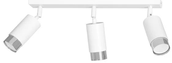 Σποτ Φωτιστικό Οροφής 3xGu10 Ατσάλι HIRO Made in Poland Emibig-962/3-Λευκό 962/3