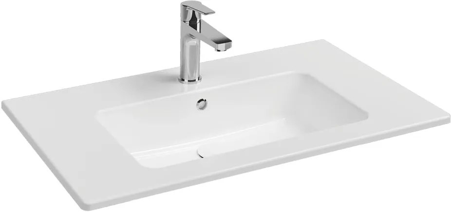 Νιπτήρας Flat Bianco Ceramica White-Μήκος: 81 εκ.