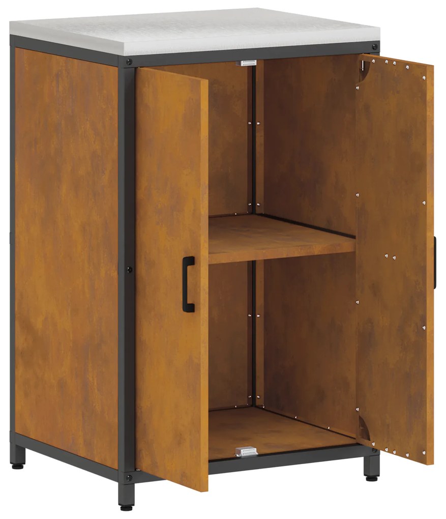 vidaXL Ντουλάπα Αποθήκευσης Κουζίνας Σκ rusty 60 x 50 x 92 εκ.