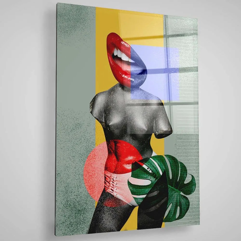 Πίνακας Γυάλινος  401MGN3303 70x100cm Multi Wallity Κάθετοι Glass