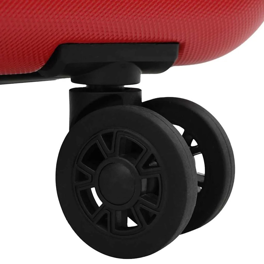 vidaXL Βαλίτσα με κλειδαριά Κόκκινο 50 x 30 x 76 εκ. ΑΒΣ Πλαστικό