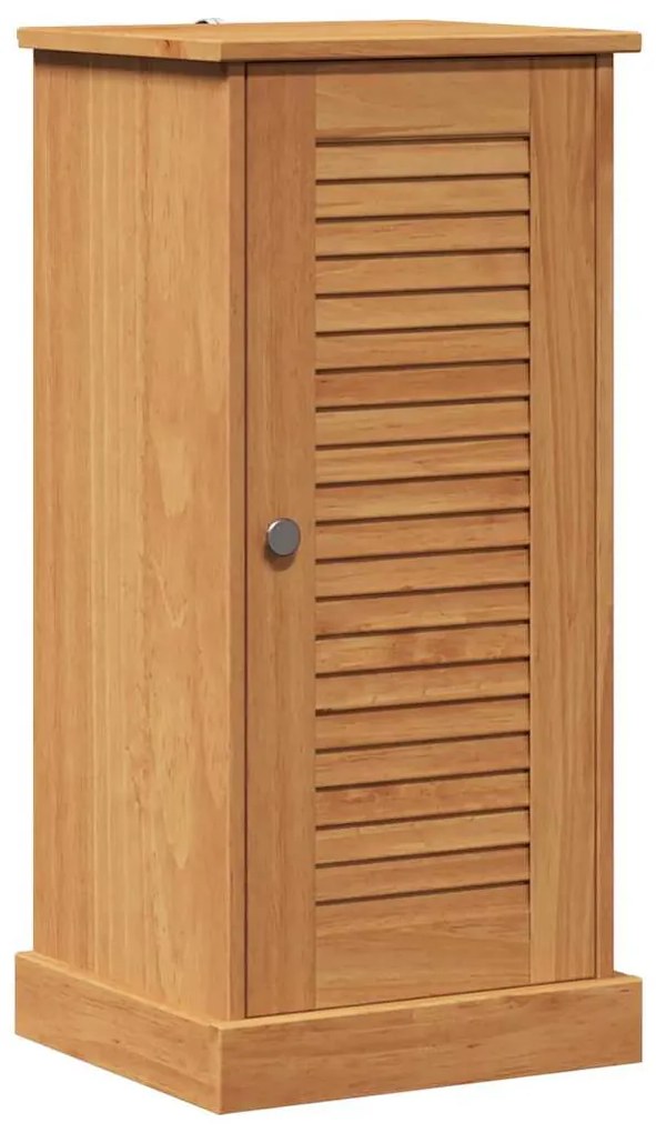 vidaXL Ντουλάπα Μπάνιου καφέ μελί 37 x 34 x 80 εκ Μασίφ ξύλο πεύκου