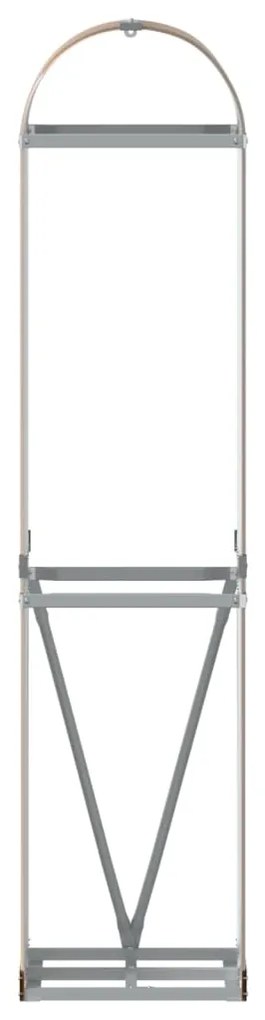 vidaXL Ξυλοθήκη Ξύλινη Όψη 40x45x170 εκ. από Γαλβανισμένο Ατσάλι
