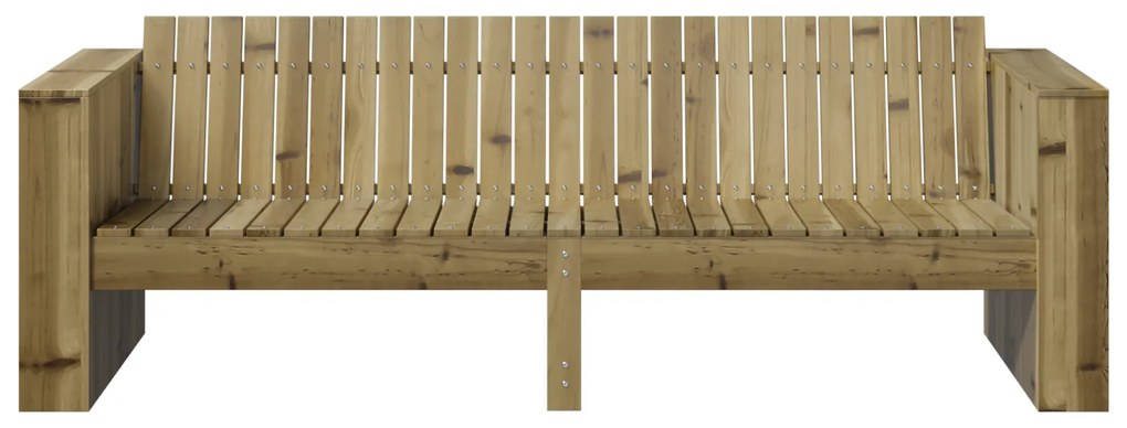 vidaXL Καναπές Κήπου 3-θέσεων 185.5x60x62 εκ. από εμποτισμένο ξύλο πεύκου
