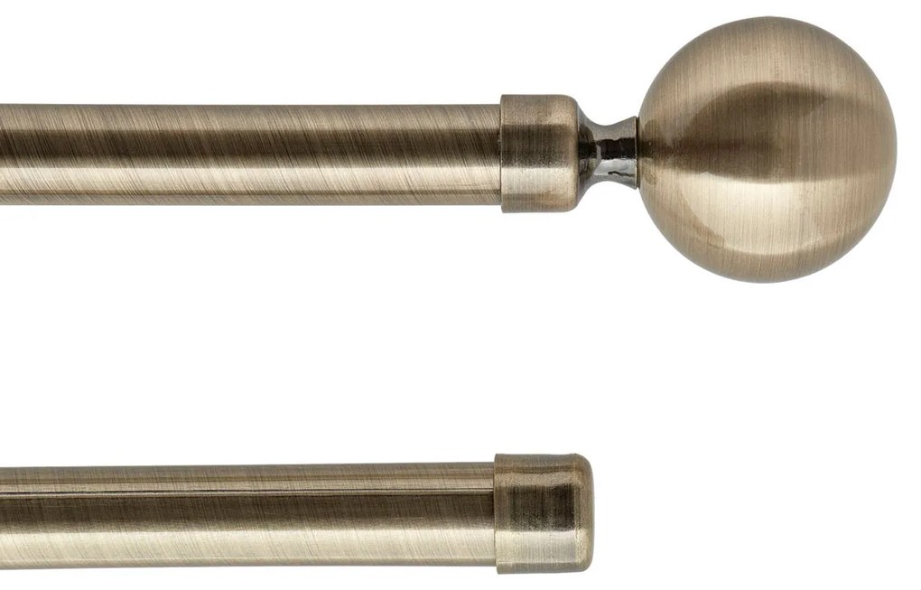 Κουρτινόξυλο Φ19mm Διπλό Επεκτεινόμενο 210-380cm Με Άκρα L-N Paloma Bronze 796221097