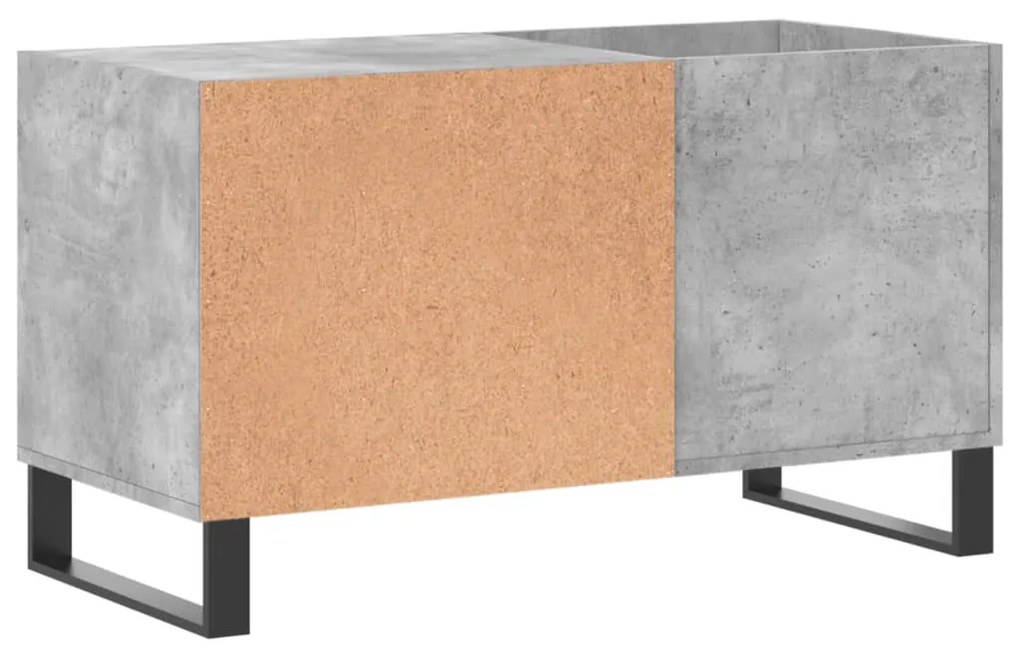 vidaXL Δισκοθήκη Γκρι Σκυροδέματος 85 x 38 x 48 εκ. από Επεξεργ. Ξύλο