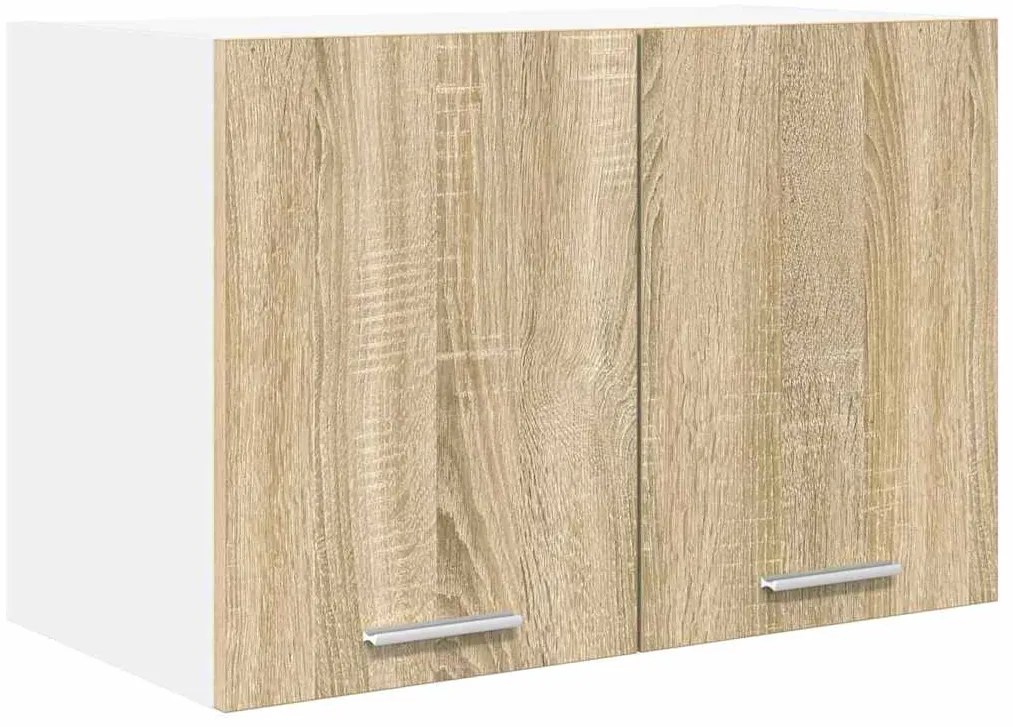 vidaXL Κρεμαστό ντουλάπι Riga Σομόνα Δρυς και Λευκό 60 x 31 x 40 εκ