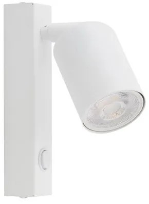 Απλίκα Φωτιστικό Τοίχου GU10 10W IP20 Top TK Lighting-6186-Λευκό 6186