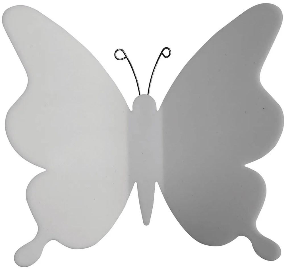 Διακοσμητικά αυτοκόλλητα τοίχου White Butterflies 3D πολυπροπυλενίου-Mauro