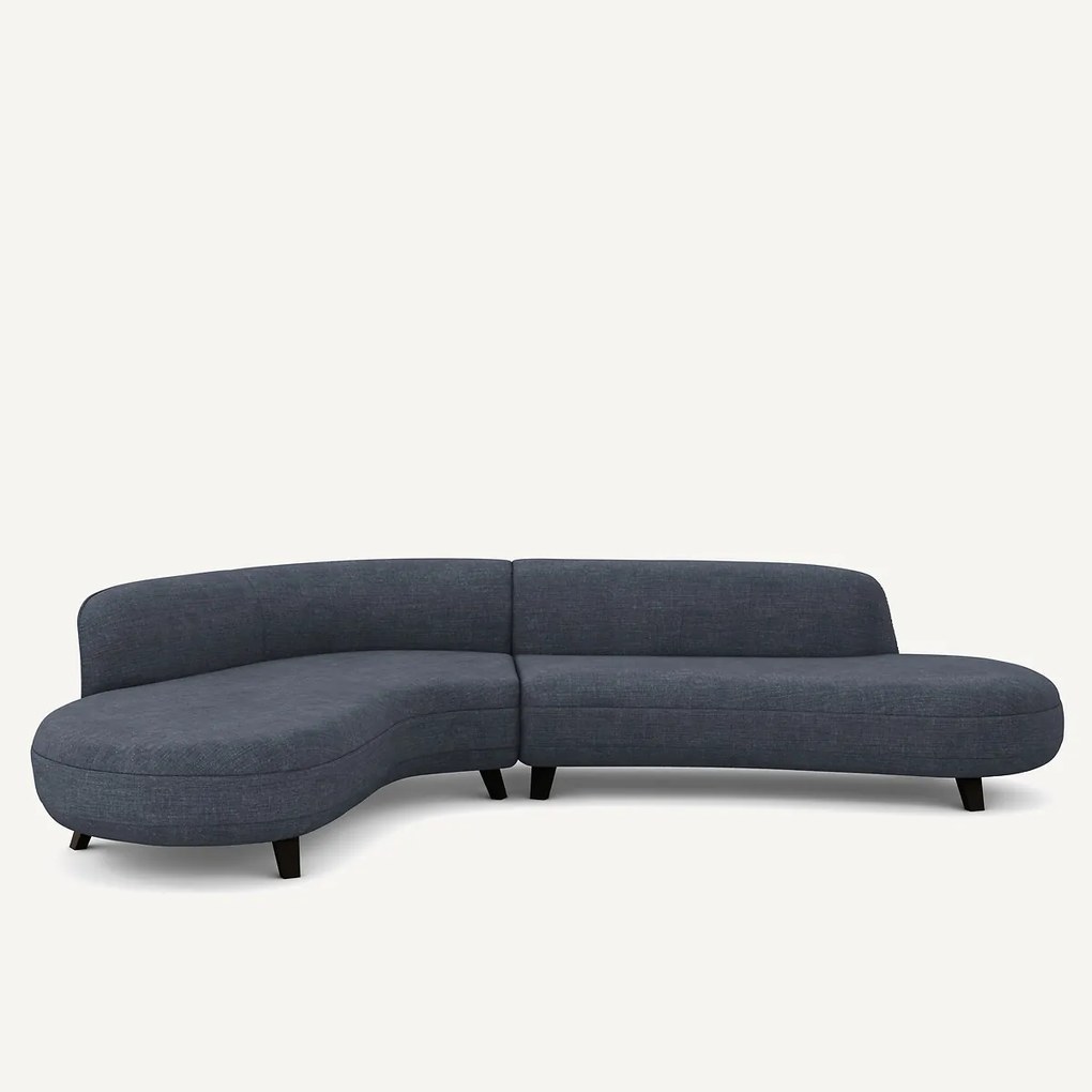Γωνιακός καναπές από βαμβάκι λίνο - Rosebury design E.Gallina