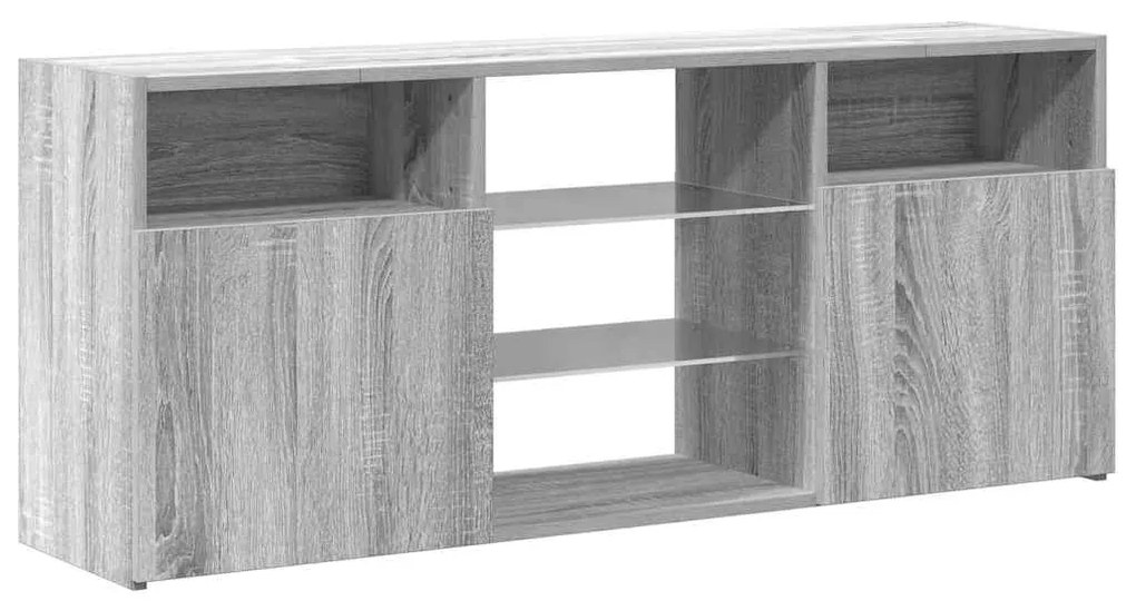 vidaXL Έπιπλο Τηλεόρασης με LED Γκρι Sonoma 120 x 30 x 50 εκ.