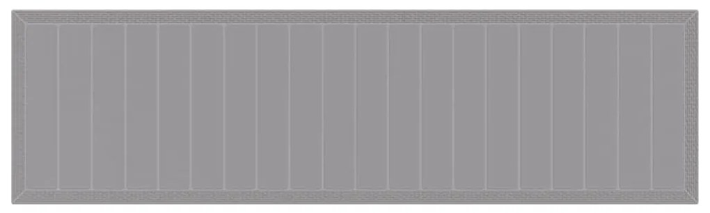 vidaXL Σέτ φαγητού για κήπο 15 pcs Ανοιχτό γκρι Rattan Polt