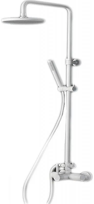 La Torre New Tech White Matt Μπαταρία Nτους 2 Eξόδων με Kολώνα, Aνακλινόμενη Κεφαλή, Tηλέφωνο, Στήριγμα 12065-300