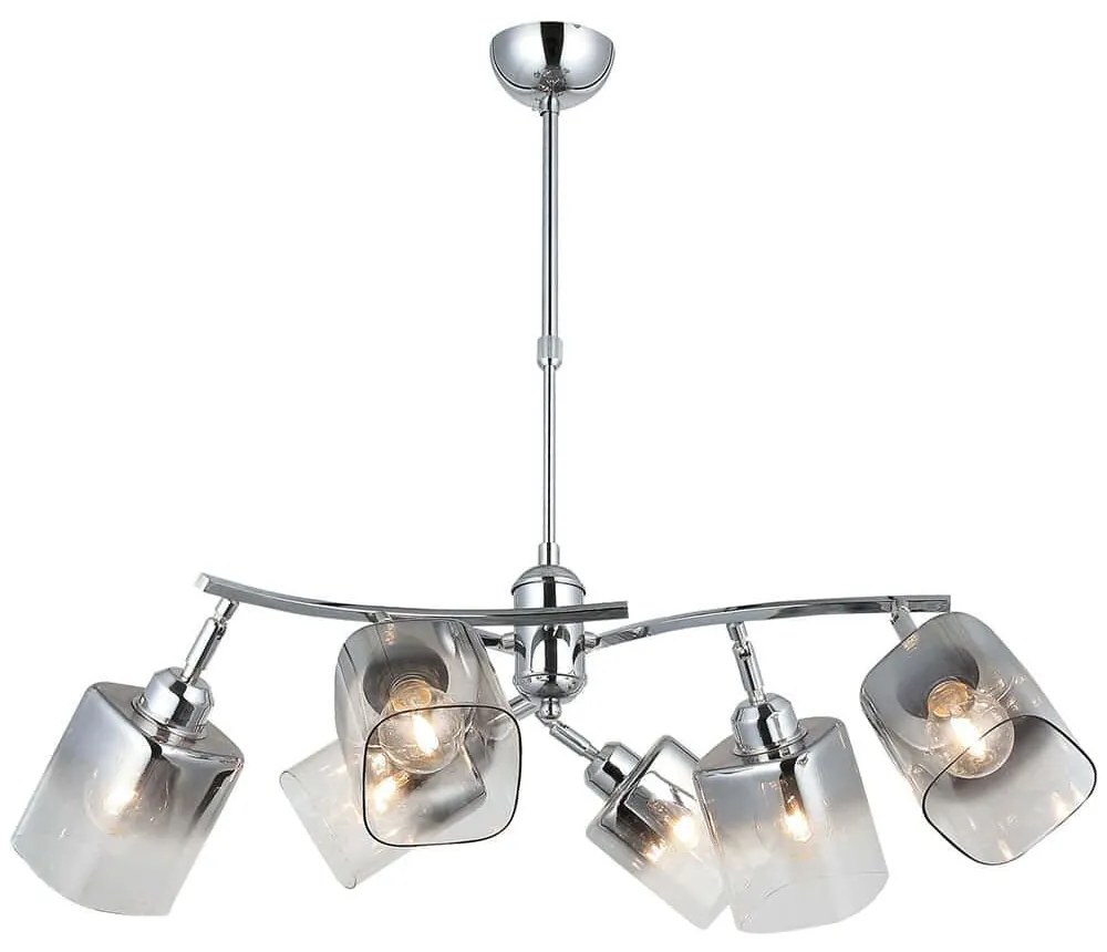 Φωτιστικό Οροφής Derma 341LCA1216 82x78cm 6xE27 40W Chrome Opviq