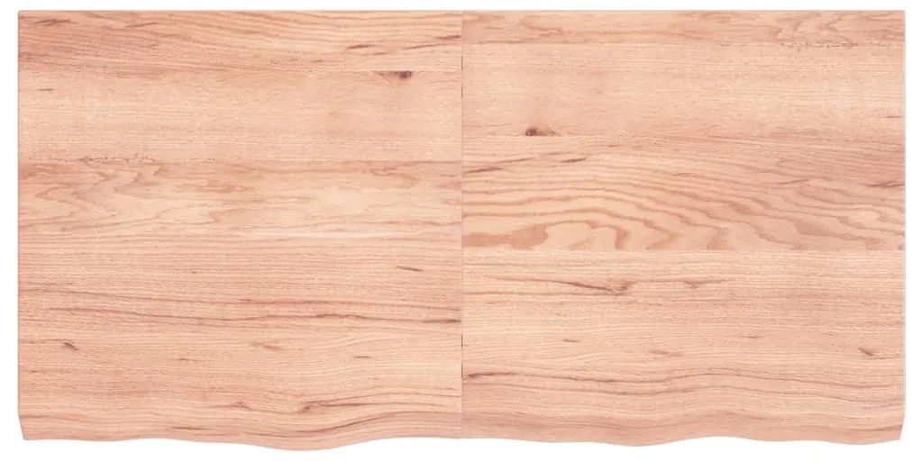 vidaXL Πάγκος Μπάνιου Αν. Καφέ 120x60x(2-6) εκ. Επεξεργ. Μασίφ Ξύλο
