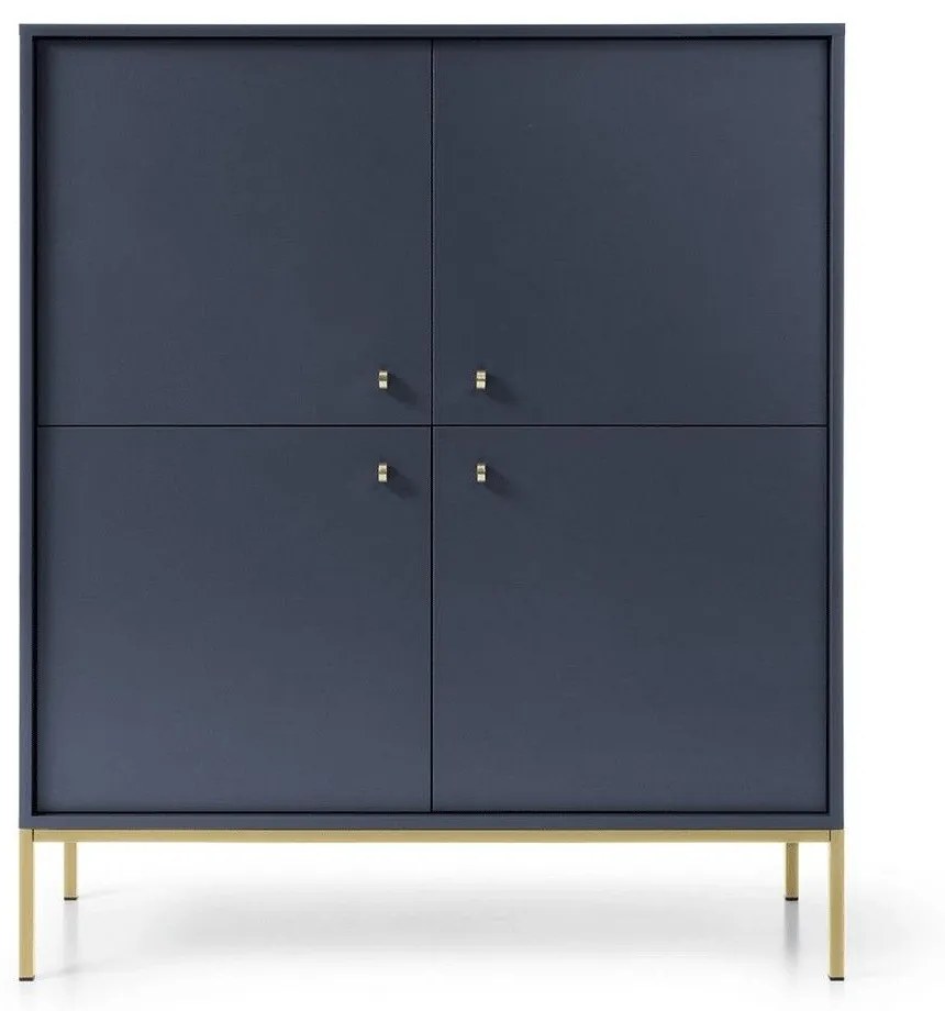 Μπουφές Mono P_MNB_21_G 153,4x83,2x39cm Blue-Gold