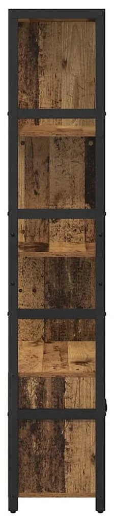vidaXL Ράφι Βιβλίων Παλαιό ξύλο 80 x 30 x 155.5 εκ Επεξεργασμένο ξύλο