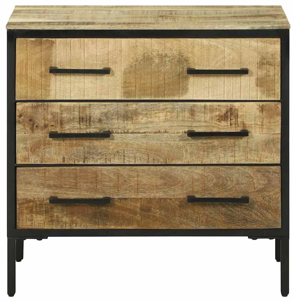 vidaXL Πλάι Καφέ 70 x 35 x 70 εκ. Μασίφ ξύλο μάνγκο