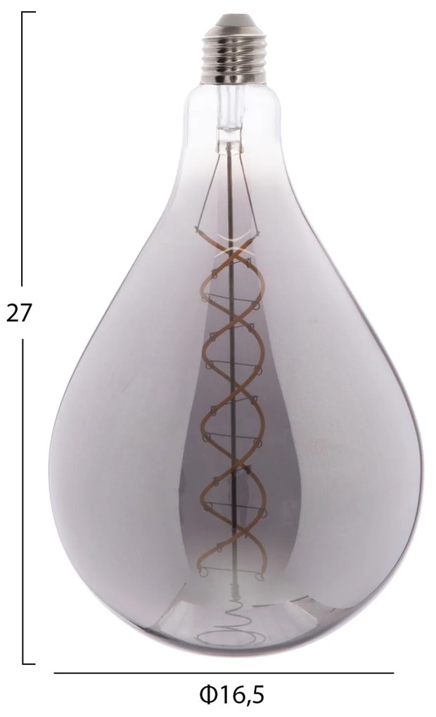 ΛΑΜΠΤΗΡΑΣ LED FILAMENT 8W E27 3000K SMOKE COLOR DIMMABLE HM4052.03