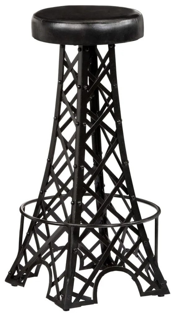 vidaXL Σκαμπό Μπαρ 2 τεμ. από Γνήσιο Δέρμα