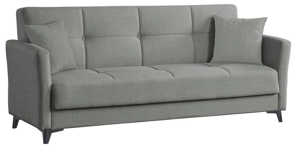 Καναπές Κρεβάτι Τριθέσιος JAVIER 3S Γκρι 206x82x88cm
