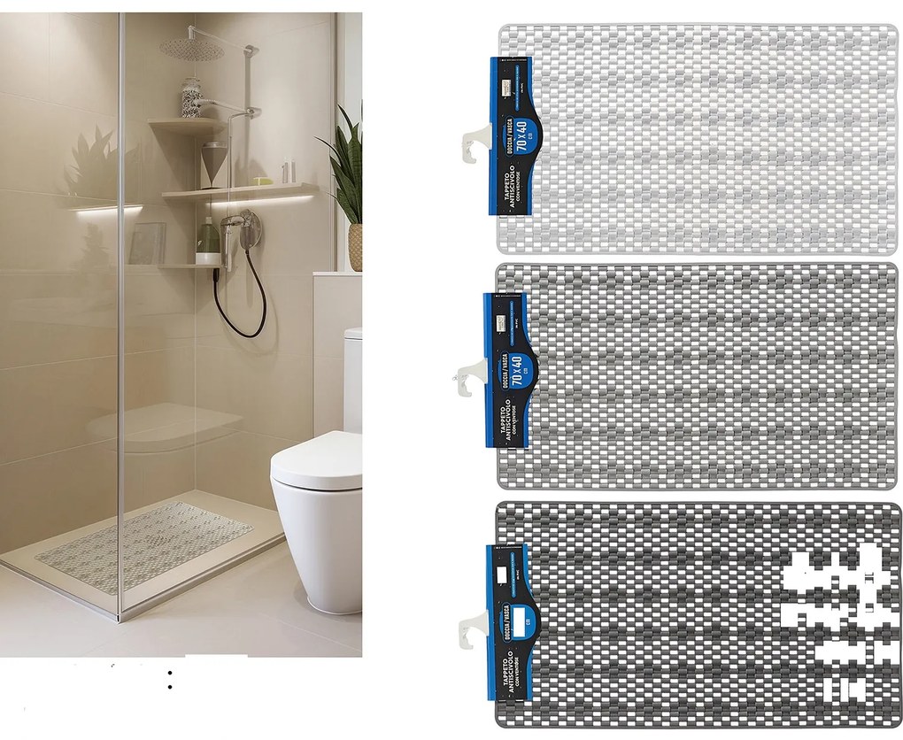 Χαλί PVC 70x40cm Σε 3 Σχέδια-06512865