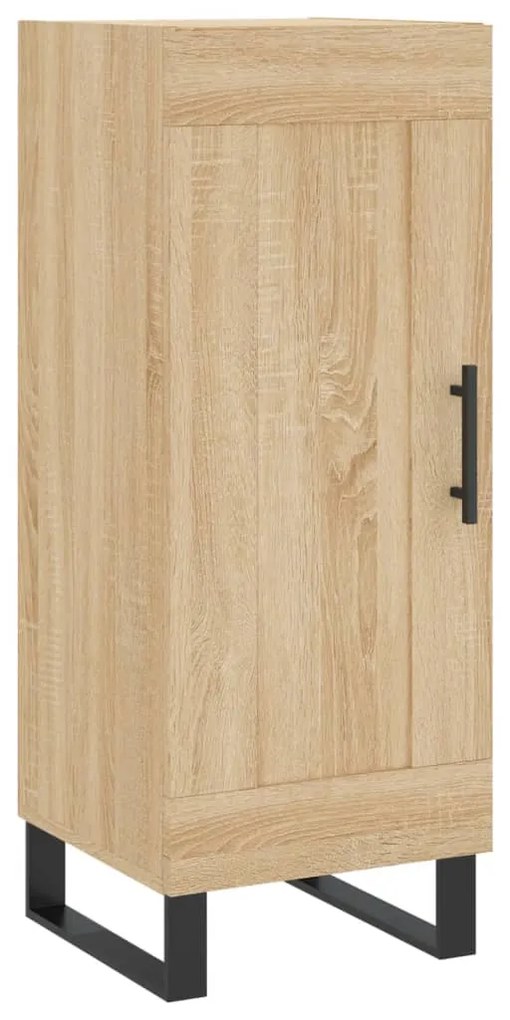 vidaXL Μπουφές Sonoma δρυς 34,5 x 34 x 180 εκ. από Επεξεργασμένο Ξύλο