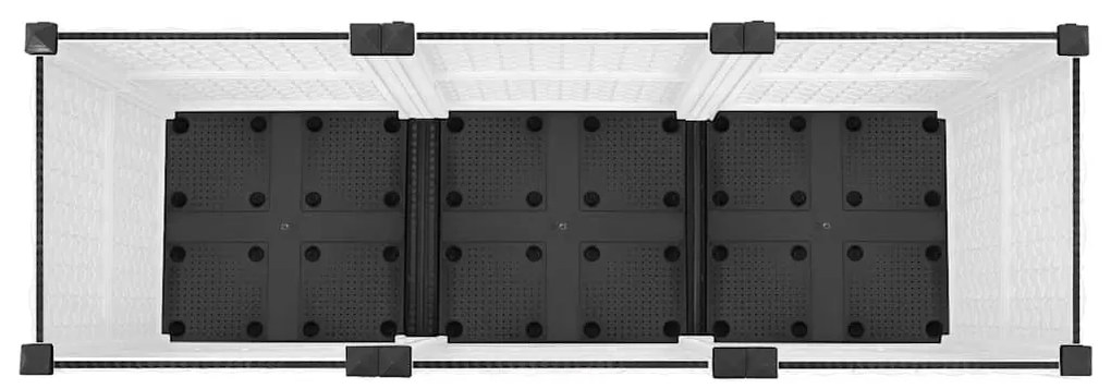 vidaXL Ζαρντινιέρα 120 x 40 x 38 εκ. από Πολυπροπυλένιο