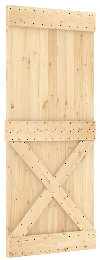 vidaXL Πόρτα NARVIK 85 x 210 εκ. από Μασίφ Ξύλο Πεύκου