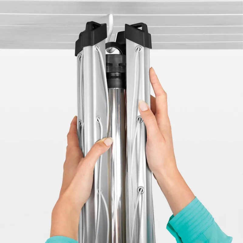 Brabantia TopSpinner για εξωτερικούς χώρους 90300265, 60 m, Μεταλλικό καρφί εκσκαφής, Ανθεκτικό στη διάβρωση, Inox