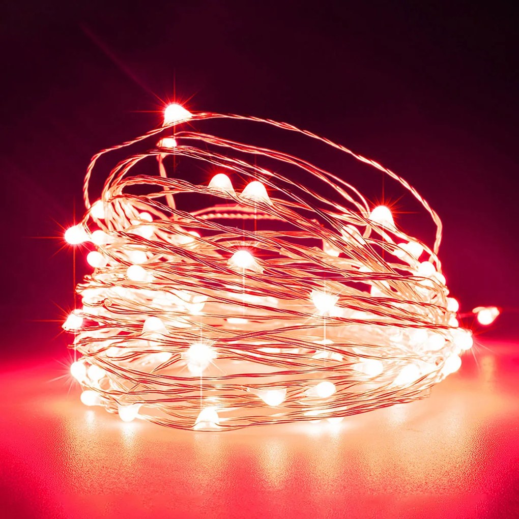 Διακοσμητική Γιρλάντα Με 100 Mini LED Φωτάκια Eurolamp 600-11721