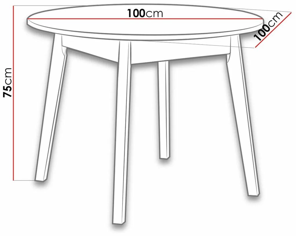 Τραπέζι Victorville 128, Άσπρο, Grandson δρυς, 75cm, 18 kg, Πλαστικοποιημένη μοριοσανίδα, Ξύλο, Μερικώς συναρμολογημένο, Ξύλο: Οξιά | Epipla1.gr