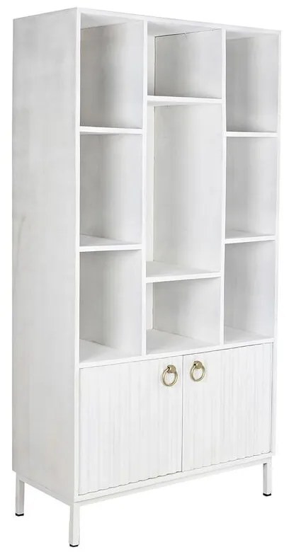 Ράφια DKD Home Decor Λευκό Μέταλλο Ξύλο από Μάνγκο 90 x 40 x 180 cm