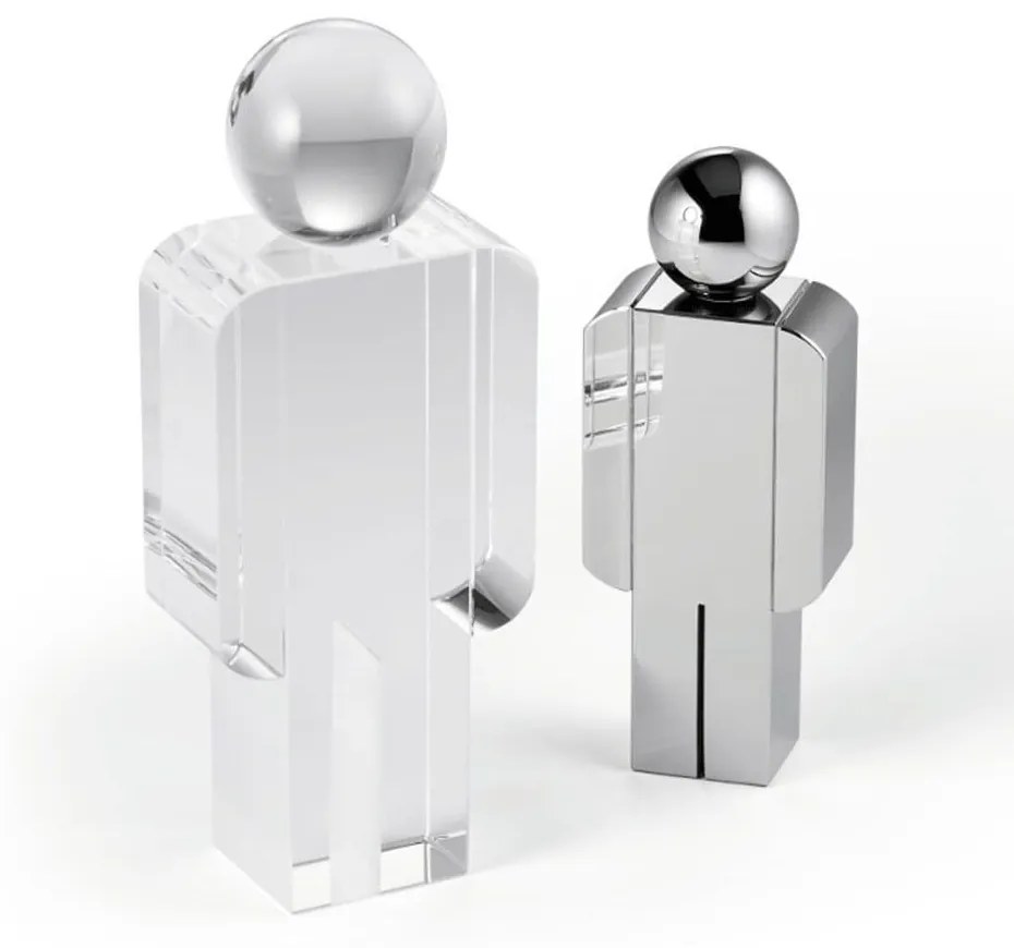 Διακοσμητική Φιγούρα Επιτραπέζια Jan 163004 7,6x5x20,3cm Clear Philippi Κρύσταλλο