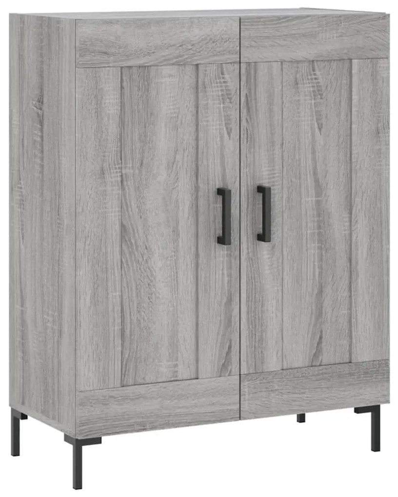 vidaXL Ντουλάπι Γκρι Sonoma 69,5 x 34 x 180 εκ. Επεξεργασμένο Ξύλο