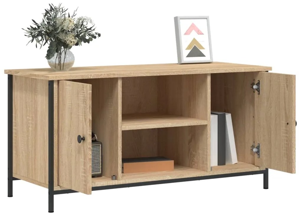 vidaXL Έπιπλο Τηλεόρασης Sonoma Δρυς 100x40x50 εκ. Επεξ. Ξύλο