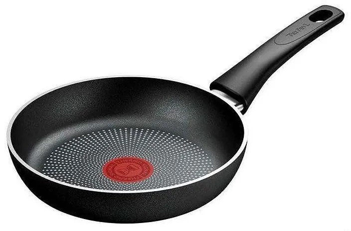 Τηγάνι Tefal C2920453 Force, 24 cm, Αντικολλητική επίστρωση, Thermo-signal, Thermo-Fusion, Induction, Μαύρο