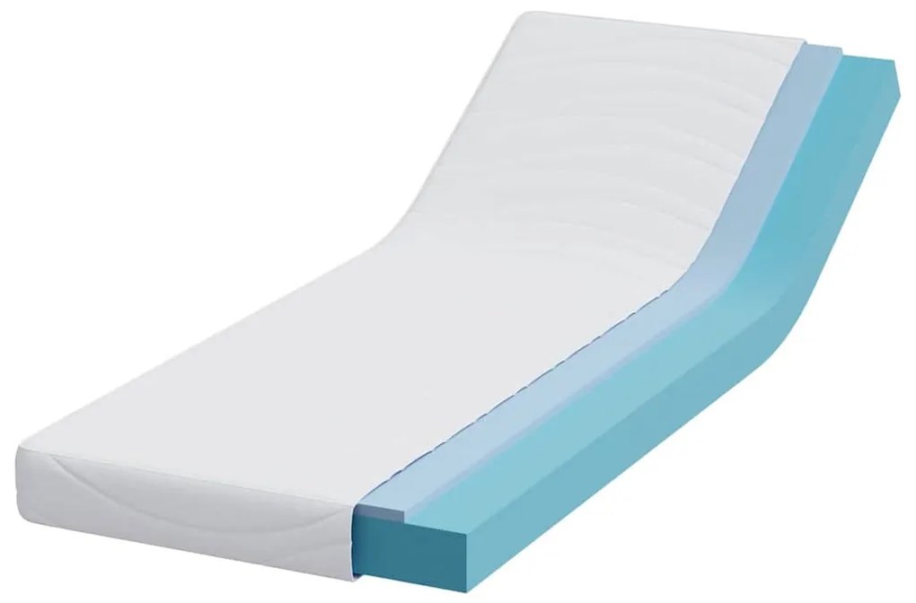 vidaXL Στρώμα Λευκό 80 x 200 cm Τζελ Μνήμης Φόρμα