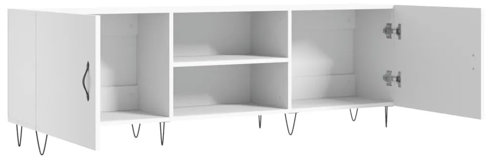 vidaXL Έπιπλο Τηλεόρασης Λευκό 150x30x50 εκ. από Επεξεργασμένο Ξύλο